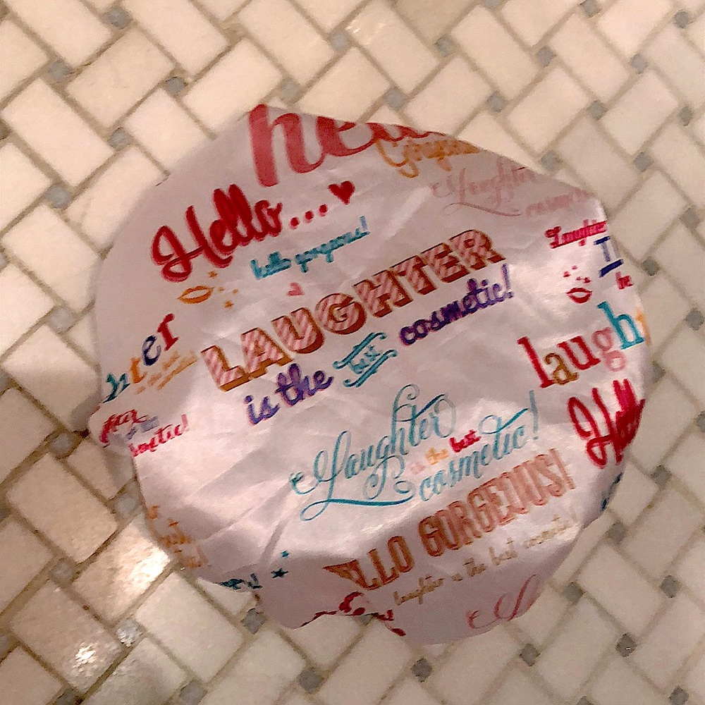 This is a top quality silky soft shower cap.